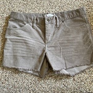 4” micro cord shorts